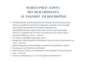 obraz dokumentu z tekstem listy kontrolnej mtpdn w obiekcie All Inclusive - Marco Polo Alpina Familien- & Sporthotel w mieście Maria Alm am Steinernen Meer