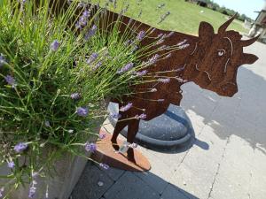 Gîte Ferme d'hurtaux外面的花园