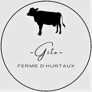 a silhouette of a cow in a circle at Gîte Ferme d'hurtaux in Froid-Chapelle