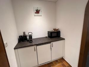 Pokój z blatem z kuchenką mikrofalową w obiekcie Haus Stofleth w mieście Tschagguns