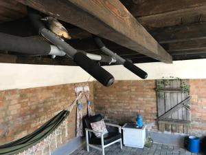 Patio alebo iná vonkajšia časť ubytovania Frissítőpont Vendégház