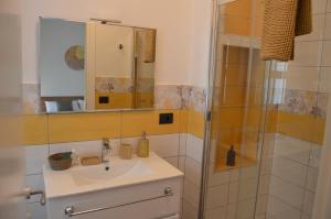 Koupelna v ubytování B&B Garden Grazia