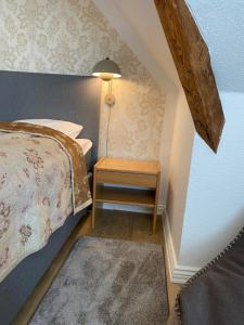 Krevet ili kreveti u jedinici u okviru objekta Hotel Højslev Kro