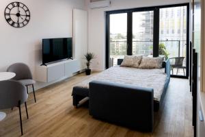 Telewizja i/lub zestaw kina domowego w obiekcie Downtown Apartments ,next to Spodek-free parking