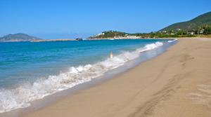 尼维斯真力时尼维斯别墅的站在海滩上水中的人