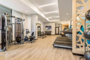 Fitness centrum a/nebo fitness zařízení v ubytování SpringHill Suites St. Paul Downtown
