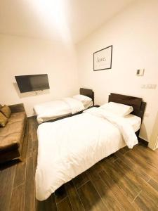 Posteľ alebo postele v izbe v ubytovaní central apartment for rent 24