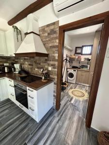 Kuchyň nebo kuchyňský kout v ubytování Aithonas Villa