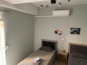 A bed or beds in a room at Τhe Sunny Apartments