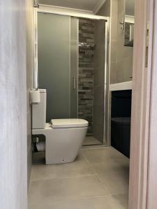 Koupelna v ubytování Loutraki apARTment