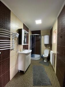 Kúpeľňa v ubytovaní Кришталеві вершини