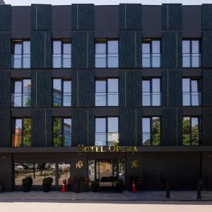 an external view of the hotel opera facade at Hotel Opera in Pristina