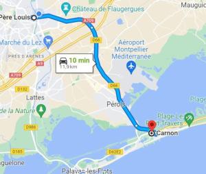 a map of the subway line in paris at Montpellier: appart cozy et spacieux au centre in Montpellier