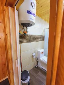 Koupelna v ubytování atoom lodge