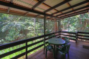 Balkón nebo terasa v ubytování Chambers Wildlife Rainforest Lodges