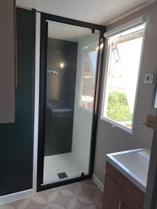 Koupelna v ubytování Mobile-home dans camping 4 étoiles