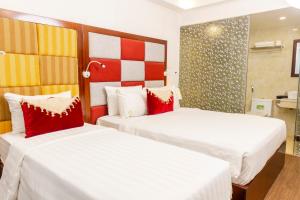 Voodi või voodid majutusasutuse Hanoi City Backpackers Hostel toas