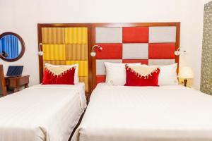Voodi või voodid majutusasutuse Hanoi City Backpackers Hostel toas