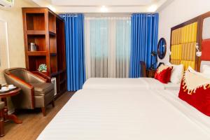 Voodi või voodid majutusasutuse Hanoi City Backpackers Hostel toas