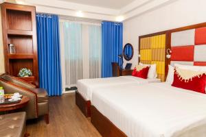 Voodi või voodid majutusasutuse Hanoi City Backpackers Hostel toas