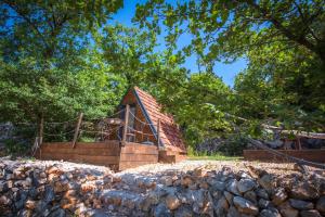 Zahrada ubytování Rock Oak Camping