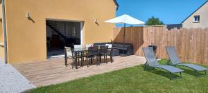 Patio nebo venkovní prostory v ubytování Le 25 A