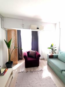 منطقة جلوس في Cosy flat in Ortaköy Bosphorus