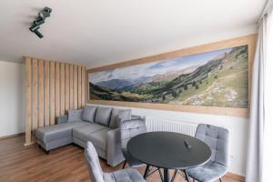 Posezení v ubytování Apartamenty Przy Ścieżce Velo Czorsztyn