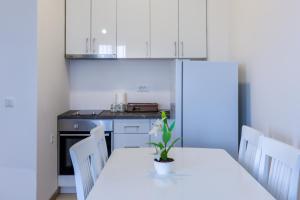 A kitchen or kitchenette at Trea Apartment