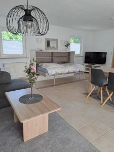 TV a/nebo společenská místnost v ubytování Resi's Gästehaus