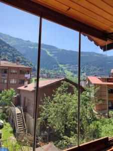 a view from the window of a building at Karagöz Süit in Uzungöl