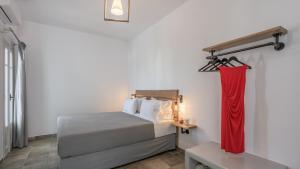 Postel nebo postele na pokoji v ubytování Michalis Studios