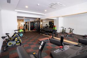 Fitness centrum a/nebo fitness zařízení v ubytování FORE RESORT & SPA