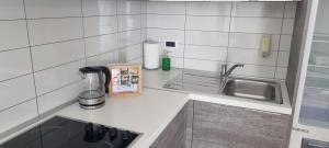 Kuchyň nebo kuchyňský kout v ubytování Apartment for 4