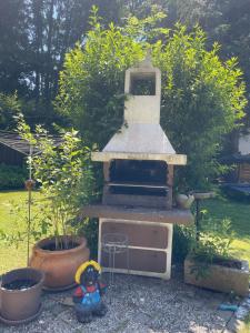 Aed väljaspool majutusasutust Haus zum Glück