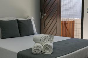 Postel nebo postele na pokoji v ubytování Hotel Pousada Porto da Lua