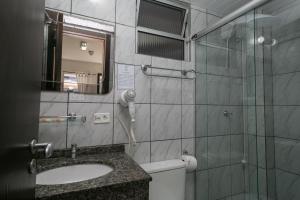 Koupelna v ubytování Hotel Pousada Porto da Lua