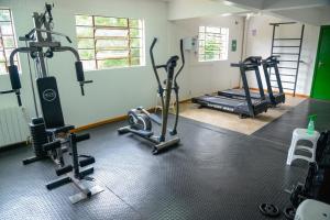 Fitness centrum a/nebo fitness zařízení v ubytování Pousada do Serrano