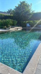 Bazén v ubytování Vakantiehoeve 'De Zandrug' nebo v jeho okolí
