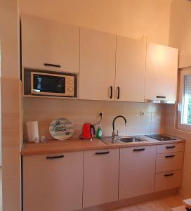 Kuchyň nebo kuchyňský kout v ubytování Apartments Rotim