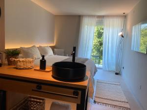 Кухня или мини-кухня в Hotel Farsund
