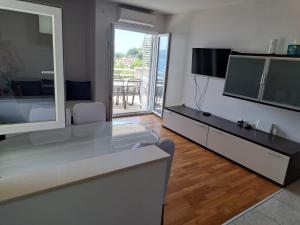 TV a/nebo společenská místnost v ubytování Apartments Granić