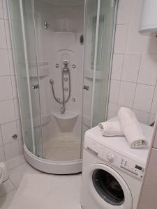 Koupelna v ubytování Apartments Granić