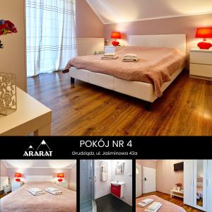 Posteľ alebo postele v izbe v ubytovaní Ararat