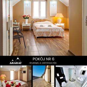 Posteľ alebo postele v izbe v ubytovaní Ararat