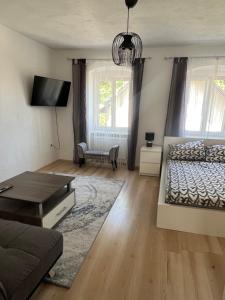 Postel nebo postele na pokoji v ubytování Apartment in Gmunden