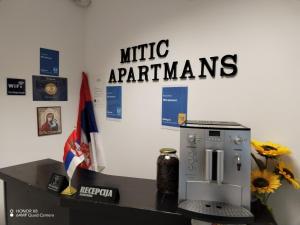 Majutusasutuses Mitić Apartmani 1 olev sertifikaat, autasu, silt või muu dokument
