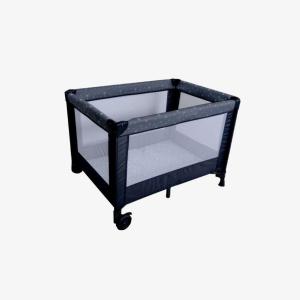 a black glass display stand with glass shelves at צימרים סוף העולם 2 in Ein Kinya