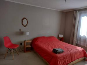 Postel nebo postele na pokoji v ubytování Céntrico departamento a pasos del lago