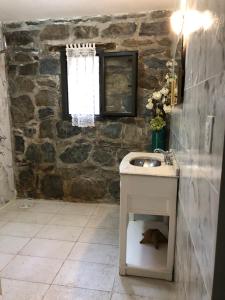 Koupelna v ubytování La Casa de la Cascada